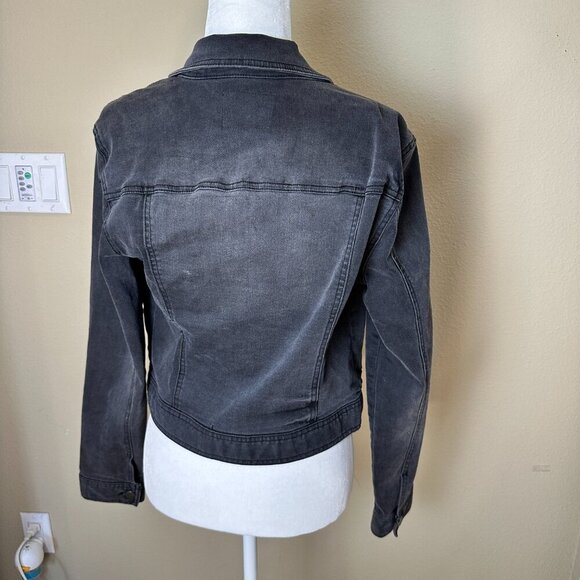 TILLY'S Ivy + Main Black Stretch Denim Jean Jacket Size Small - Picture 5 of 8